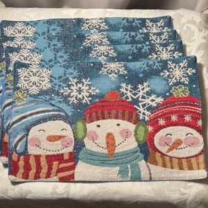 Snowman Holiday Placemats - Set of 4
Very Cute and Festive